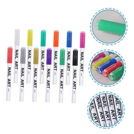 Healvian 12pcs Nail Art Painting Pens Colorful Nail Decor Tools for Professional Manicure Easy to Use Gel Liners for Creative for Women and Girls