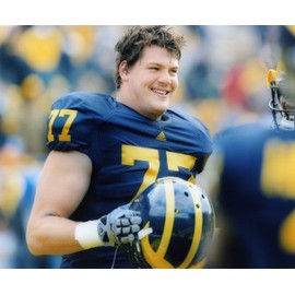 TAYLOR LEWAN MICHIGAN WOLVERINES FOOTBALL 8X10 SPORTS ACTION PHOTO (W)