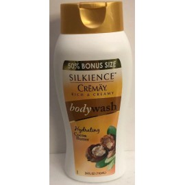Silkience Body Care Creamy Body Wash with Cocoa Butter 24 fl oz-W 50% Bonus NEW