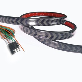 NBWDY Arrow 5-Row 48in Led Tailgate Light Bar Red Running Brake Stop Turn Signal Light White Rerverse Tail Light for Truck Pickup Trailer SUV RV Car