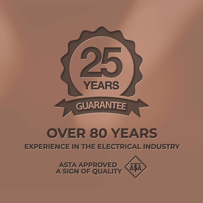 BG Electrical Single Switched Power Plug Wall Socket, Screwless Front