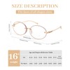 LUFF Reading Glasses for Women Men,3Pack Stylish Reader Glasses Blue
