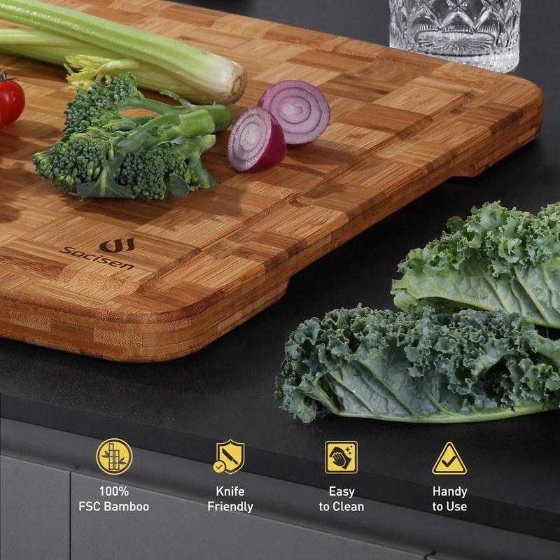 Extra Large Bamboo Wooden Cutting Board Wood Cutting Boards for