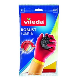 Vileda Guantes Fuertes, Máxima Protección y Resistencia, Talla MED
