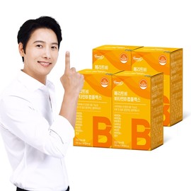 Merit-B Vitamin B Complex 60 Tablets x 4 Boxes (8-Month Supply) / High-Dose Vitamin B Complex, Biotin, Pantothenic Acid / 메리트비 비타민B 콤플렉스 60정 x 4박스 8개월분  고함량 비타민B군 종합영양제 컴플렉스 비오틴 판토텐산