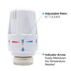 Temperature Control Valve, M30 x 1.5 System Thermostat Radiator Head,