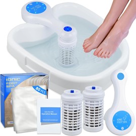 Máquina de desintoxicación para baño de pies iónico 3.0, spa de pies iónico para desintoxicación en casa con unidad de control de arranque y parada automáticos, 2 potentes conjuntos de sensore