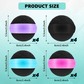 Suclain 16 Pack Touch Screen Cleaner Balls Phone Cleaning Ball Microfiber Touch Car Screen Glass Cleaner Cleaning Ball for Computer Laptop Cell Phone Monitor Camera Lens Gifts for Christmas