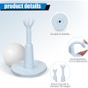 2 PCS Adjustable Golf Tees, Rubber Golf Tees for Mats,