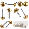 Worldity 30 Pcs Retro Solid Pure Brass Tacks, 1/2",12 mm