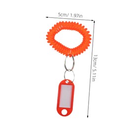 OSALADI 12pcs Wristbands with Blank Labels Keychain Tags for Easy Identification Versatile Key Tags for Use Convenient Key Markers for Outdoor Activities