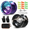 2pcs Aluminum Alloy Yoyo Ball Competitive Yoyoball with Bearing Strings