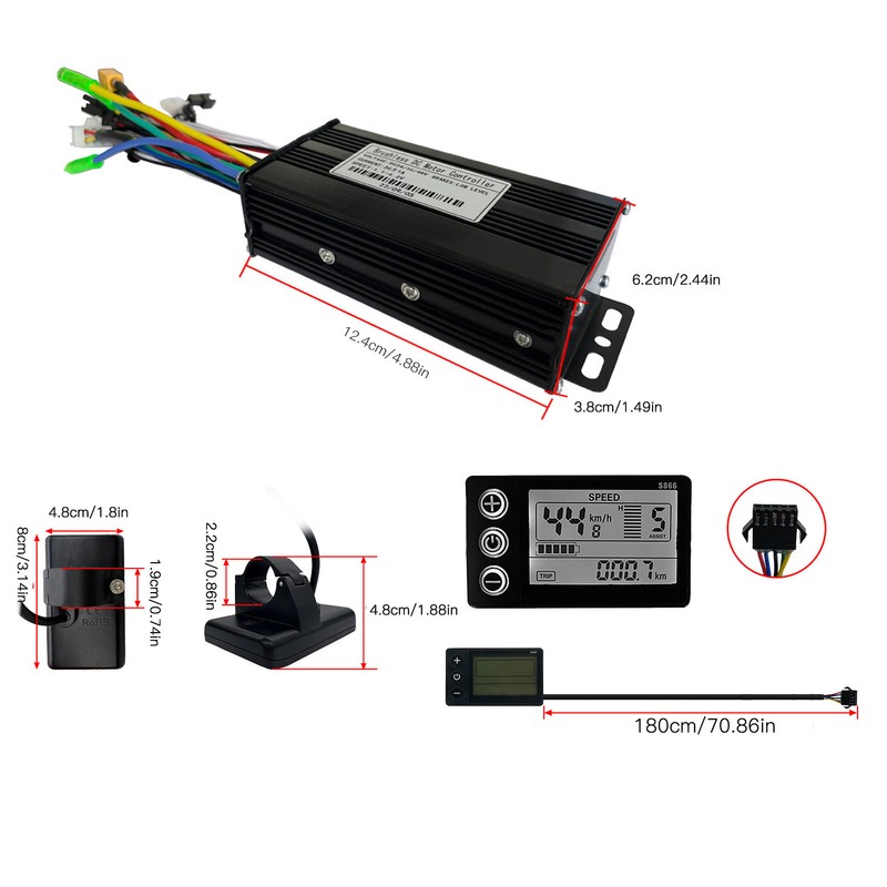 Motor Brushless Controller S866 Panel 26A 3 Mode Sine Wave