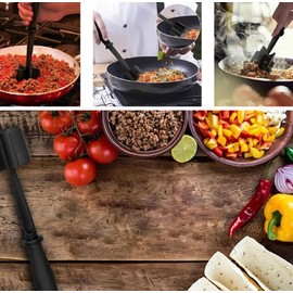 Meat Chopper, Ground Meat Chopper, Multifunctional Heat Resistant Masher and Mixing Chopper for Meat & Vegetables, Hamburger Masher, Kitchen Aid