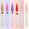 300 Pcs Nail Swatch Sticks with Ring, Stiletto Nail Polish