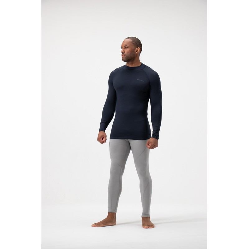 DEVOPS 2 Pack Men's Thermal Long Sleeve Compression Shirts ((X-Large,
