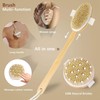 Dry Brushing Body Brush Set of 2, Dry Skin Exfoliating