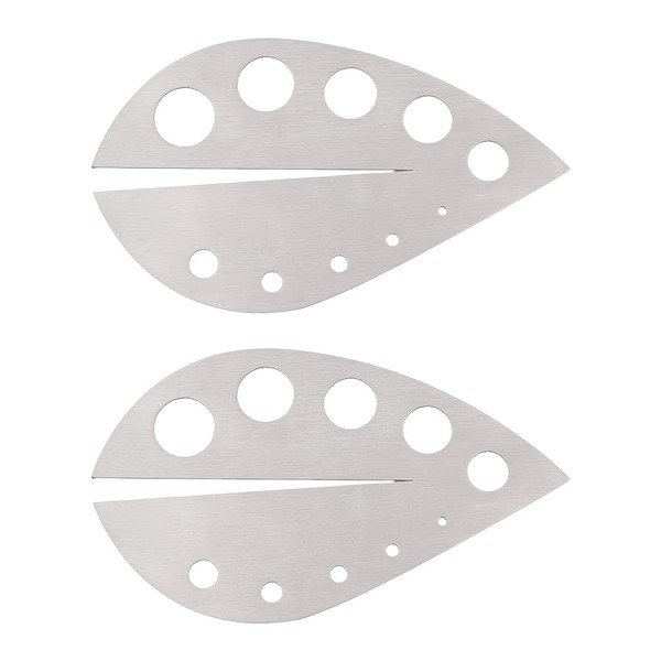 SUPERFINDINGS 2 Pcs Herb Stripper Stainless Steel Herb Peeler with