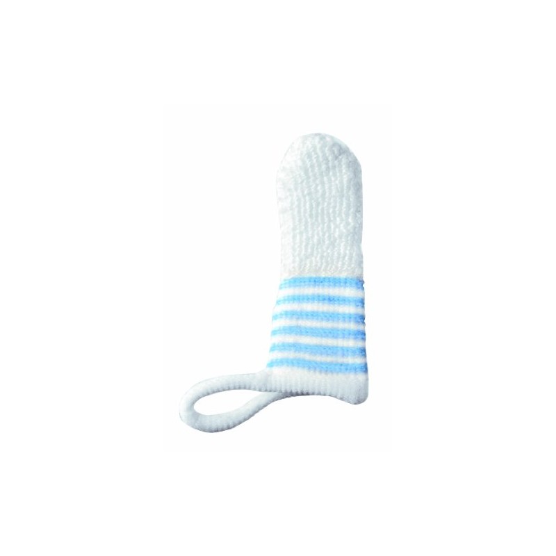 Nip Oral Care Finger Cot, White/Blue