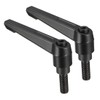 TA-VIGOR 2Pcs Adjustable Clamping Lever Handles, M10 x 25mm Locking