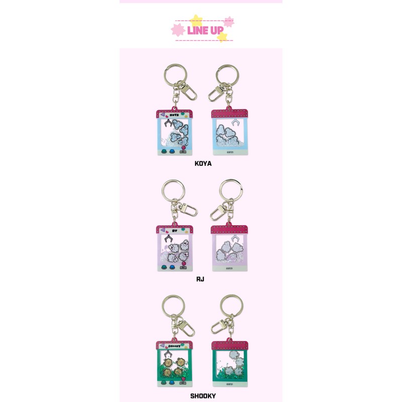 Solomon Shoji BT21 Minini Glitter Keychain (COOKY) GLITTER KEYHOLDER