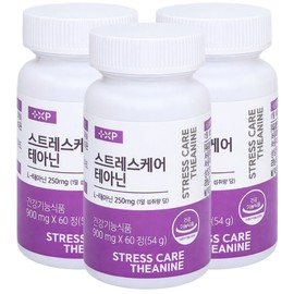 Mind and body stability stress care therapy theanine, 3 sets, 60 tablets / 심신 마음 안정 스트레스 케어 테라피 테아닌, 3세트, 60정