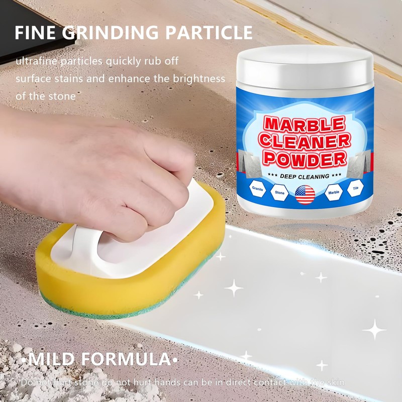 Eyaeyao Granite Countertop Cleaner Powder, Marble Cleaner Powder, Marble Polishing