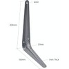 TERF® London Shelf Bracket Grey 200mm X 150mm (8 X