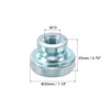 sourcing map Knurled Thumb Nuts, 6Pcs M10 Carbon Steel Nut