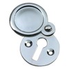 Dzina Victorian Escutcheon Covered 32mm Satin Chrome Pack of 1