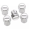 Nissan New Logo Tire Valve Caps Set (Chrome)