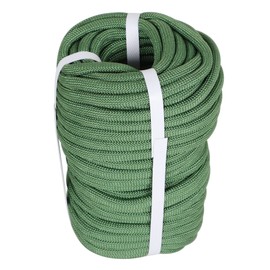 HOSTIC 3/8 Inch 100 Feet Braided Rope 3520 LBS High Strength Polyester Rope Tree Work Rope for Swing Camping Green