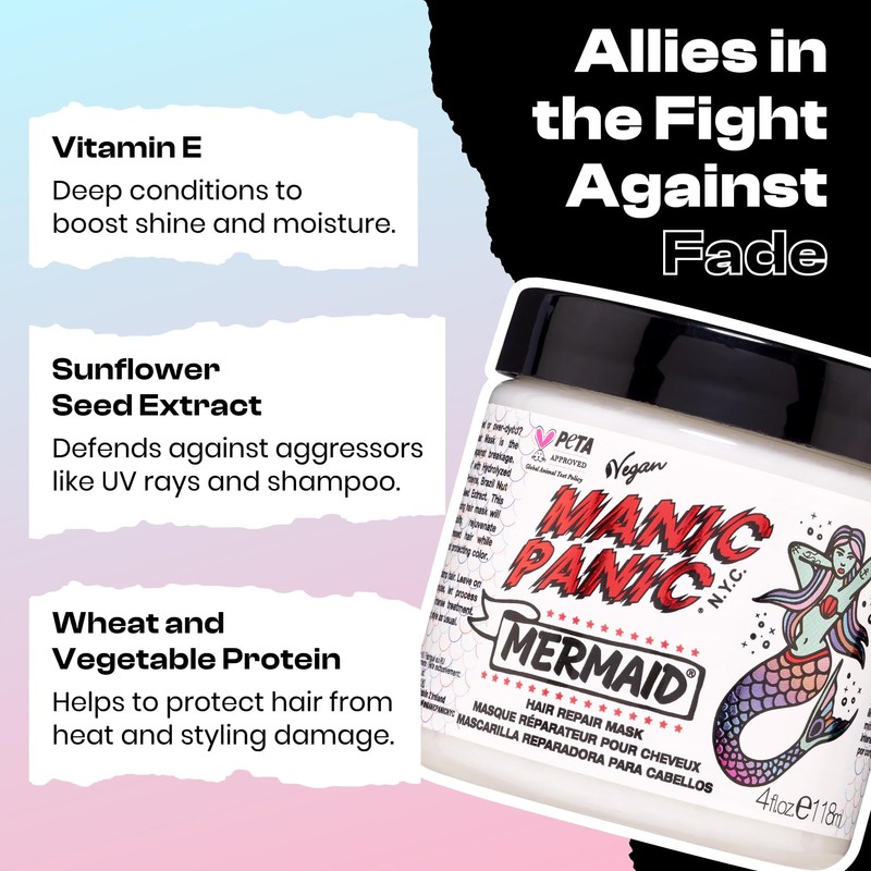 Manic Panic Mermaid Hair Repair Mask, 113g
