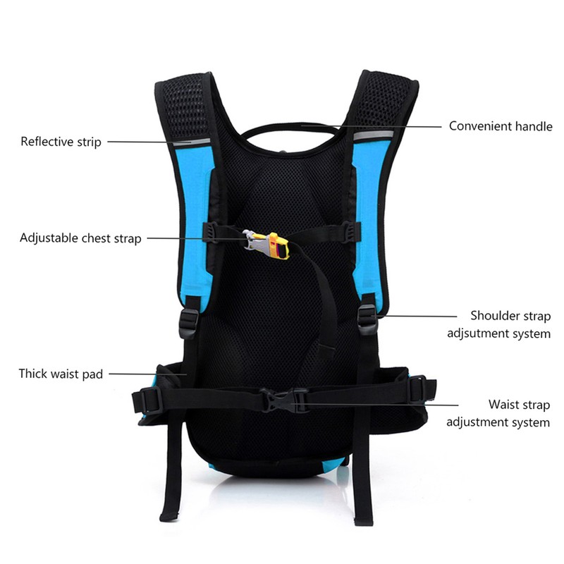 12L Waterproof Cycle Bicycle Bike Shoulder Backpack Ultralight Sport Outdoor