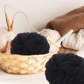 Chenille Yarn - Chunky Yarn for Crocheting,Chunky Yarn for Knitting, Handcraft Yards Sewing Supplies for Scarves Shawls Sweaters Hats