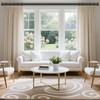 VOIIY 2 Pack Curtain Rods for Windows 48 to 84