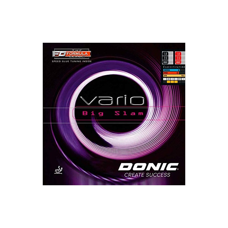 Donic Vario Bigslam Table Tennis Rubber (Max, Black)