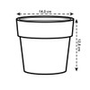 elho B.For Original Round 14cm Flower Pot - White