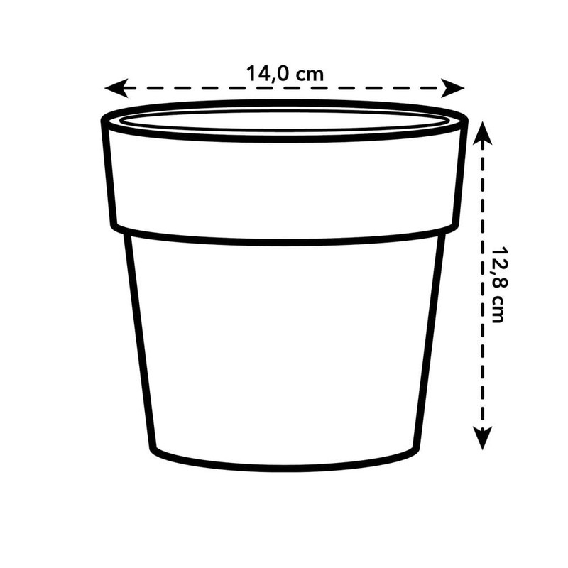 elho B.For Original Round 14cm Flower Pot - White