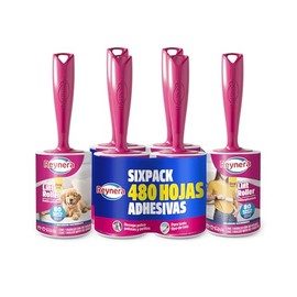 Reynera Rodillos Quita Pelusa 480 Hojas Adherentes - Ropa Sofás y Autos