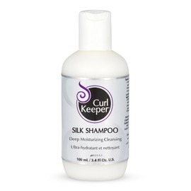 Curl Keeper Silk Shampoo for Curly Hair, 3.8 Fl Oz - Deep Moisturizing & Cleansing Daily Hair Shampoo with Silk Amino Acids for All Curl Types - Water Based & Sulfate Free Shampoo for Men & Women