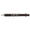 Artline Flow 4 Colour Retractable Ballpoint Pen, Charcoal 198101 (Pack