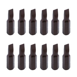 Antrader 1-Inch Long 1/4" Hex Shank 5mm Magnetic Slotted Tip Screwdriver Bits 12Pcs