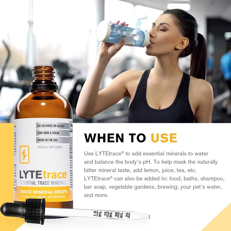 LyteLine Trace Mineral Drops 100ml x 200 Servings - Max-Absorption