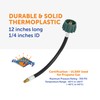 Flame King 12-inch Pigtail Hose Connectors, 1/4" Male Inverted Flare