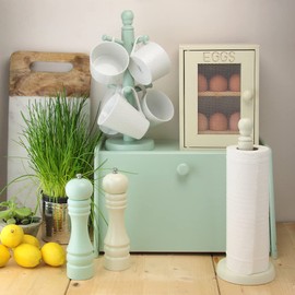 Apollo Mint Towel holder, Wood, 12x35x12