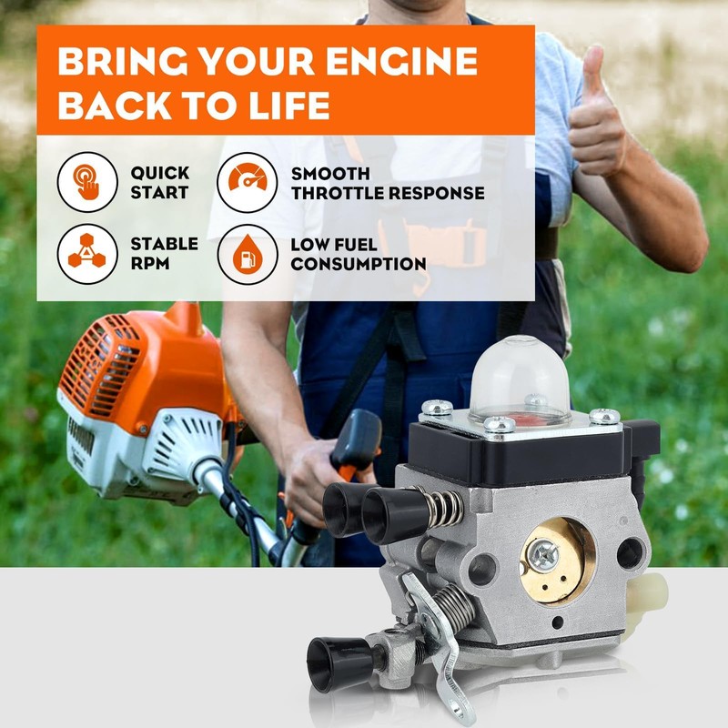 Hipa FS38 Carburetor After 2013-2015 Year for STIHL WeedEater FS