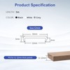 FAKILO U-Shape Edge Banding, 16.4ft TPE Self Adhesive Veneer Edging