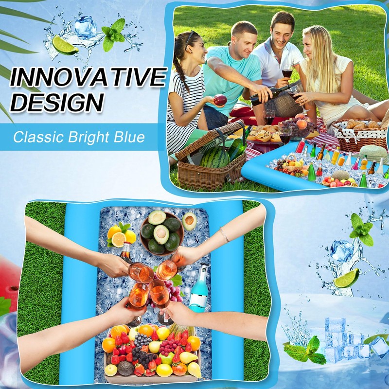 Leitee Inflatable Serving Bar with Drain Plug 52 x 24