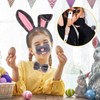 Ptenzor Easter Bunny Costume Set for Women, Plush Rabbit Ears